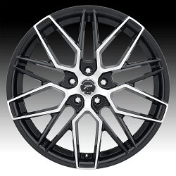 Platinum 459U Retribution Machined Gloss Black Custom Wheels Rims 3